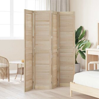 Kastdeur 4 pcs Naturel 170 x 2,1 x 39,5 cm Massief grenenhout 3
