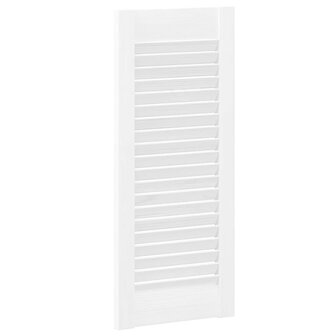 Kastdeuren louvre design 2 st 69x29,5 cm wit 7