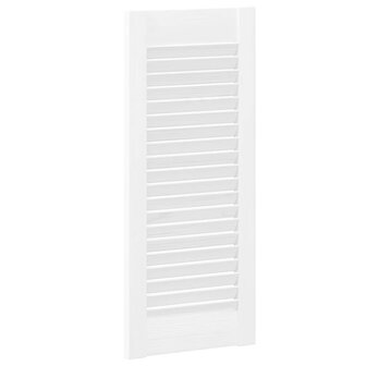 Kastdeuren louvre design 4 st 69x29,5 cm wit 7