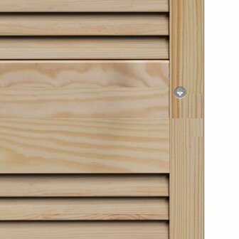 Kastdeur 2 pcs Naturel 49,5 x 2,1 x 140,5 cm Massief grenenhout 9