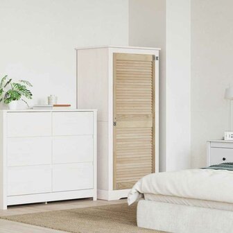 Kastdeur Naturel 140,5 x 2,1 x 59,5 cm Massief grenenhout 1
