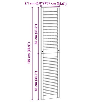 Kastdeur Naturel 170 x 2,1 x 39,5 cm Massief grenenhout 9