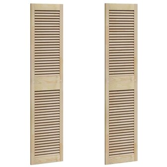 Kastdeur 2 pcs Naturel 170 x 2,1 x 39,5 cm Massief grenenhout 2