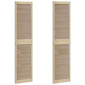 Kastdeur 2 pcs Naturel 201 x 2,1 x 49,5 cm Massief grenenhout 2