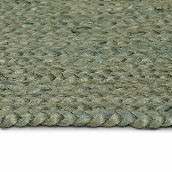 Vloerkleed Olijfgroen 60 x 110 cm Jute 4