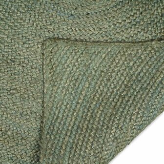 Vloerkleed Olijfgroen 60 x 200 cm Jute 3