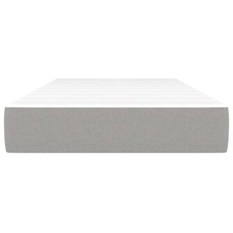 Pocketveringmatras medium 90x190x20 cm stof lichtgrijs 3
