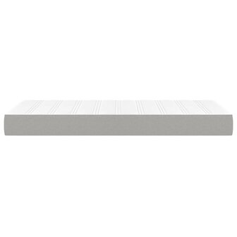 Pocketveringmatras medium 90x190x20 cm stof lichtgrijs 4