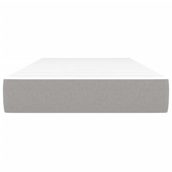 Pocketveringmatras medium 90x200x20 cm stof lichtgrijs 3