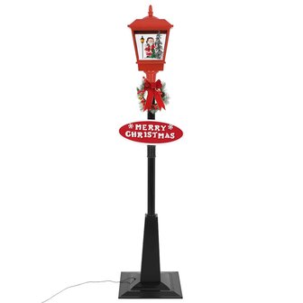 Straatlantaarn met kerstman LED 180 cm 5