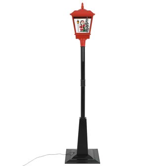 Straatlantaarn met kerstman LED 180 cm 6