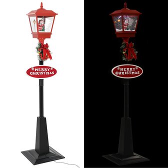 Straatlantaarn met kerstman LED 180 cm 7