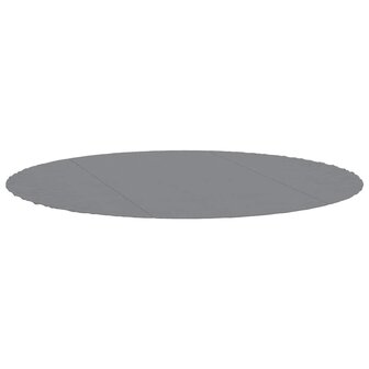 Zwembadgrondzeil &Oslash;306 cm polyester geotextiel lichtgrijs 2