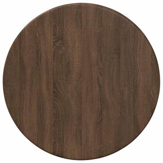 Tafelblad bruin eikenkleur &Oslash; 30 x 1,5 cm Bewerkt hout 2