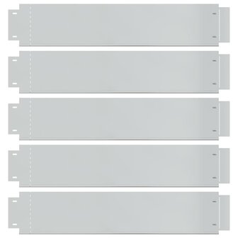 Grasboorden 100x19 cm gegalvaniseerd staal 5 st 3