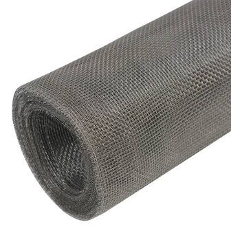 Gaas 100x500 cm roestvrij staal zilverkleurig 5