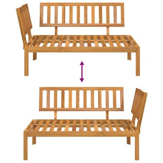 Tuinhoekbank pallet massief acaciahout 7