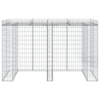 Schanskorf voor vuilnisbak 192x91x120 cm gegalvaniseerd ijzer 3