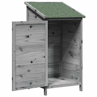 Tuinschuur Grijs 59 x 56 x 113,5 cm Bewerkt hout 4
