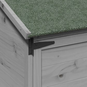 Tuinschuur Grijs 59 x 56 x 113,5 cm Bewerkt hout 8