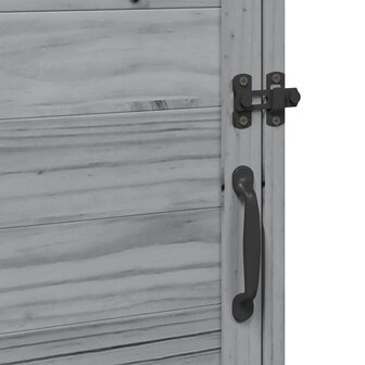 Tuinschuur Grijs 59 x 56 x 113,5 cm Bewerkt hout 9