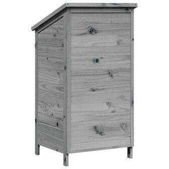 Tuinschuur Grijs 59 x 56 x 113,5 cm Massief Vurenhout 7