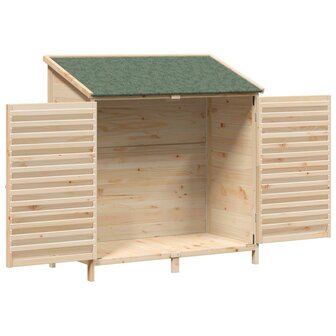 Tuinschuur Naturel 106 x 56 x 113,5 cm Massief Vurenhout 4