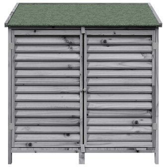 Tuinschuur Grijs 106 x 56 x 113,5 cm Massief Vurenhout 5