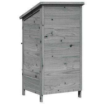 Tuinschuur Grijs 59,5 x 56 x 113,5 cm Bewerkt hout 7