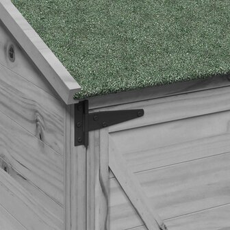 Tuinschuur Grijs 59,5 x 56 x 113,5 cm Bewerkt hout 8