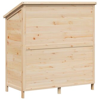 Tuinschuur Naturel 106 x 56 x 113,5 cm Bewerkt hout 7