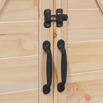 Tuinschuur Naturel 106 x 56 x 113,5 cm Bewerkt hout 9