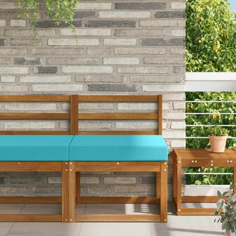 Buiten bankkussen Turquoise 60 x 60 x 8 cm Polyester 1
