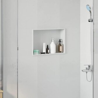 DouchenisWit 45 x 30 x 9,5 cm Roestvrij staal 1