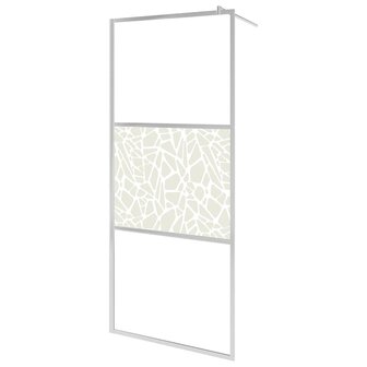 Inloopdouchewand met stenenmotief 115x195 cm ESG-glas 2