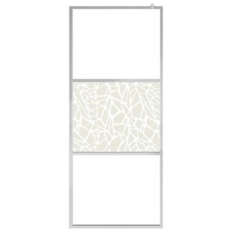 Inloopdouchewand met stenenmotief 115x195 cm ESG-glas 3