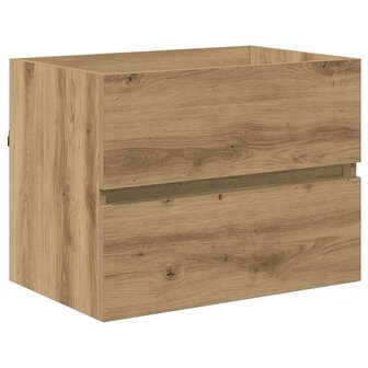 Badkamermeubelset 2 pcs Artisan Eiken Geperst Hout en Metaal 7