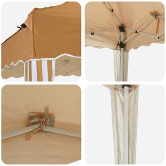 Pop-up partytent 195 x 195 x 245 cm Beige Oxford Stof 9