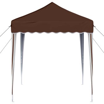 Pop-up partytent 195 x 195 x 245 cm Bruin Oxford Stof 6