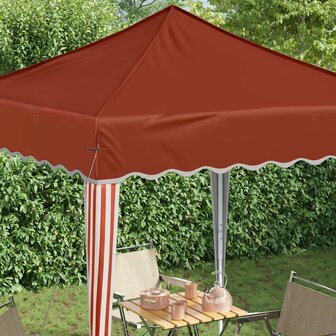 Pop-up partytent 195 x 195 x 245 cm Terracotta Oxford Stof 4