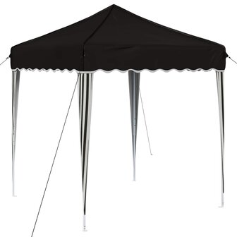 Pop-up partytent 195 x 195 x 245 cm Zwart Oxford Stof 2