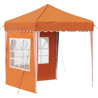 Pop-up partytent 195 x 195 x 245 cm Oranje Oxford Stof 2