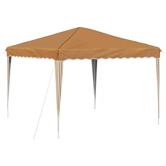 Pop-up partytent 288 x 288 x 245 cm Beige Oxford Stof 2