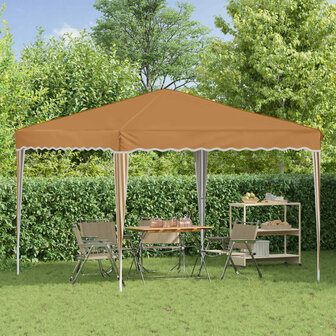 Pop-up partytent 288 x 288 x 245 cm Beige Oxford Stof 3