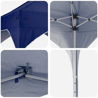 Pop-up partytent 194 x 194 x 245 cm Blauw 9