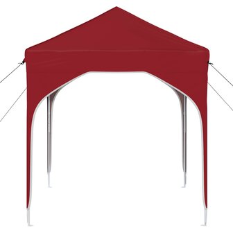 Pop-up partytent 194 x 194 x 245 cm Bordeauxrood 6