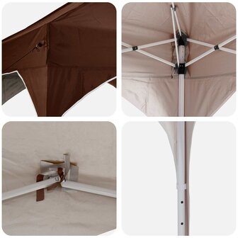 Pop-up partytent 194 x 194 x 245 cm Bruin 9