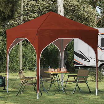 Pop-up partytent 194 x 194 x 245 cm Terracotta 1