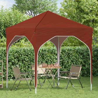 Pop-up partytent 194 x 194 x 245 cm Terracotta 3