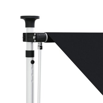 Handmatig uitschuifbare luifel Zwart 300 cm 3